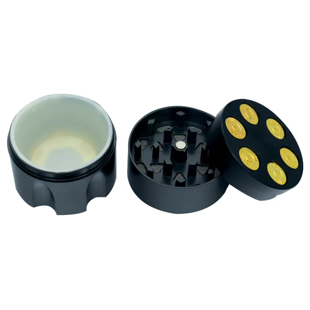30/40mm Bullet Shaped 3-Layer Metal Herb Grinder with Creative Design Compact & Portable