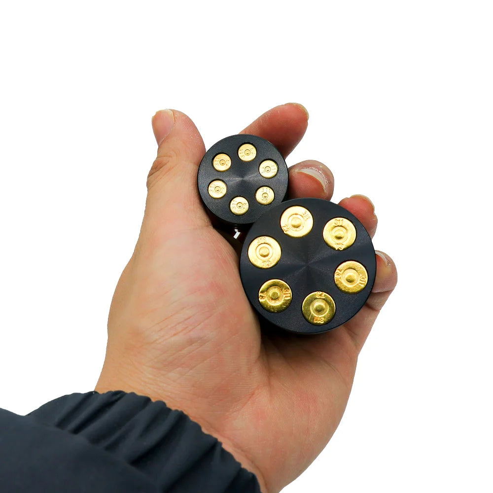 30/40mm Bullet Shaped 3-Layer Metal Herb Grinder with Creative Design Compact & Portable