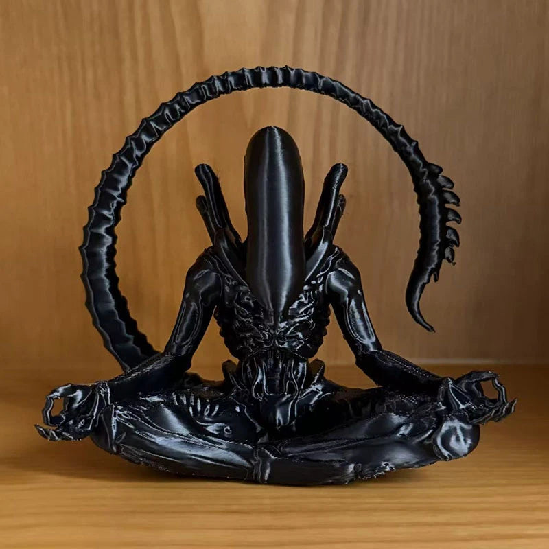 New Alien Ornament In Meditation Suitable For Collection Create Personalized Atmosphere Space Home Decoration Tabletop Ornaments