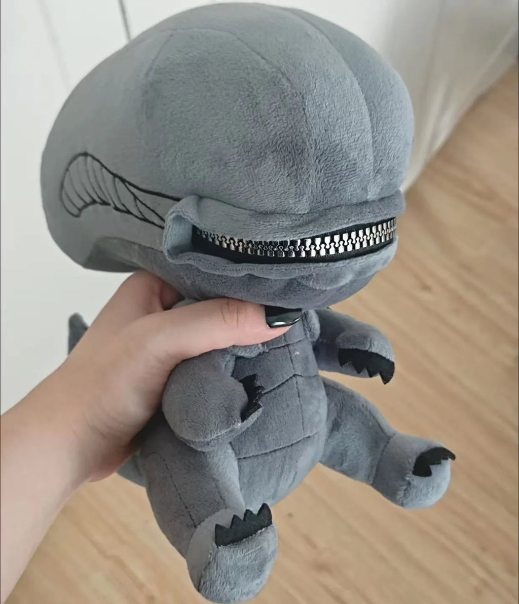 Alien ：Romulus Human Xenomorph Hybrid Shaped Zipper Mouth Animal Plush Doll Pillows Stuffed Toys Cartoon Decor Trendy Toy