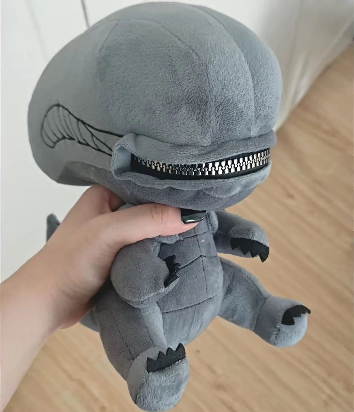 Alien ：Romulus Human Xenomorph Hybrid Shaped Zipper Mouth Animal Plush Doll Pillows Stuffed Toys Cartoon Decor Trendy Toy