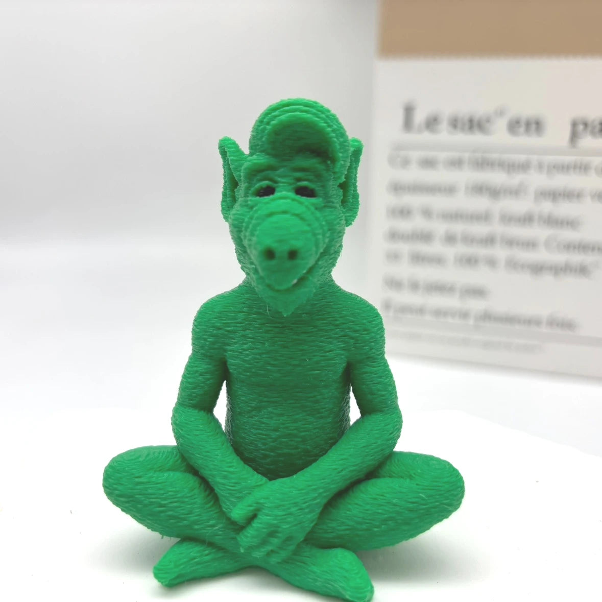 Alf Meditating Alien Statue, Alf Tv Show Comedy Character Figurine, Fan Nostalgia Gift, 3D Printed Statue Figurine, Alien Appearance Presented in Meditating Pose, Car Hanging Ornament Perfect Christmas, Halloween, and Easter