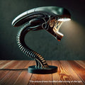 Alien Creature LED Lamp Stand Resin Night Light for Bedroom Home Decor Sculpture Ambient Lighting