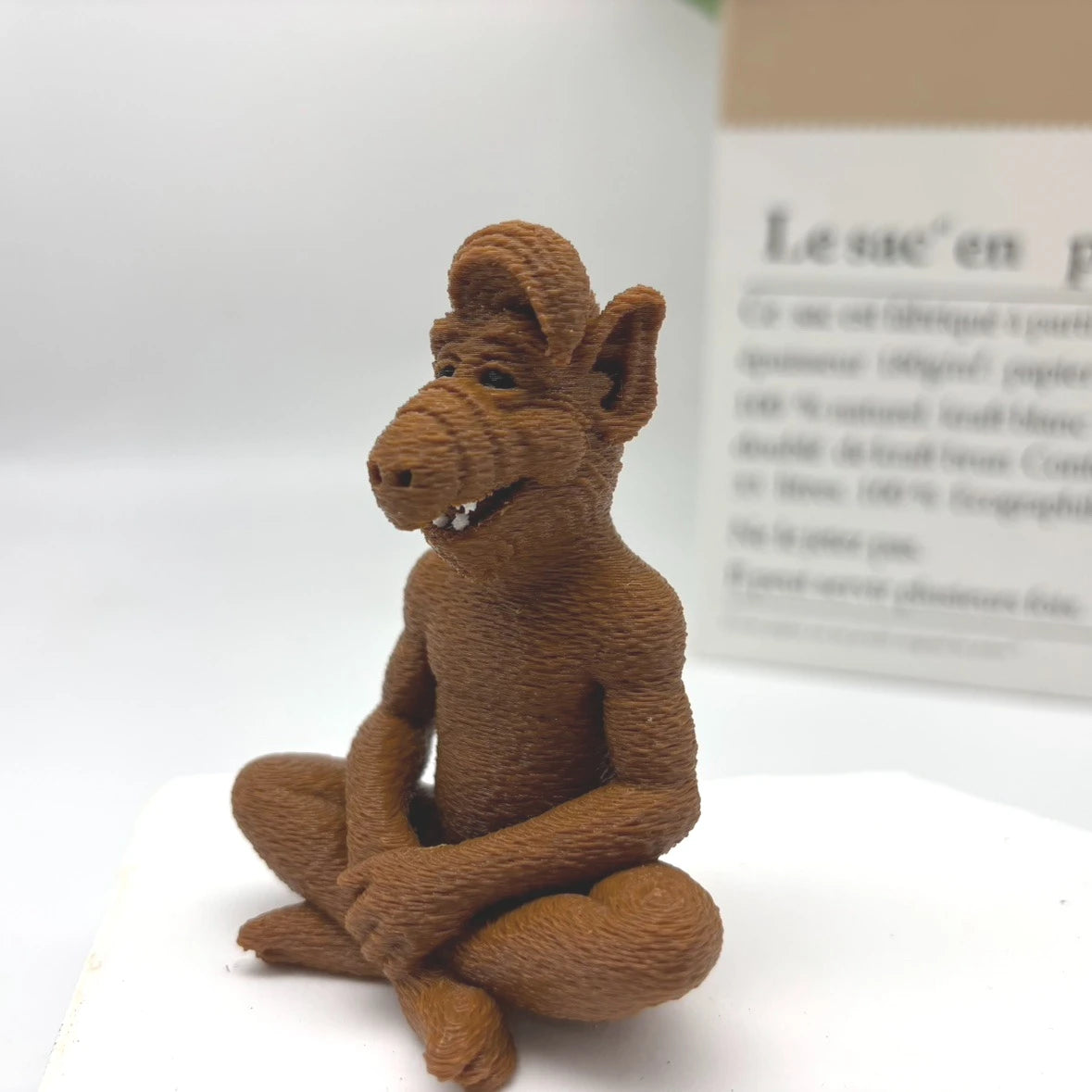 Alf Meditating Alien Statue, Alf Tv Show Comedy Character Figurine, Fan Nostalgia Gift, 3D Printed Statue Figurine, Alien Appearance Presented in Meditating Pose, Car Hanging Ornament Perfect Christmas, Halloween, and Easter