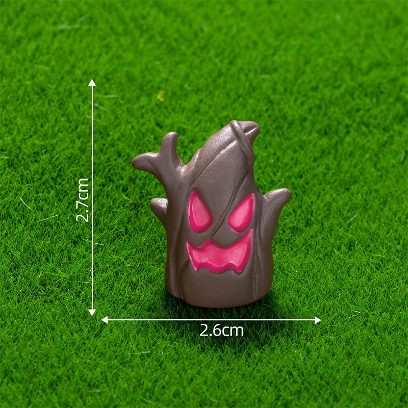 Halloween Pumpkin Ghost Micro Landscape Figurines Cute Small Ornaments Creative DIY Home Decoration Accessories Gifts