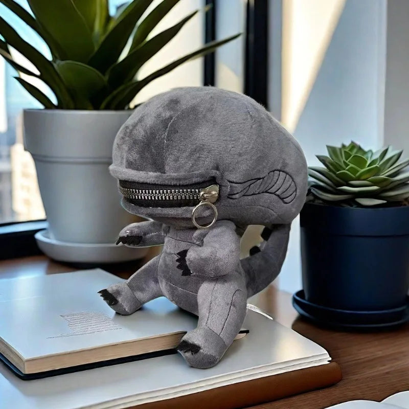 Alien ：Romulus Human Xenomorph Hybrid Shaped Zipper Mouth Animal Plush Doll Pillows Stuffed Toys Cartoon Decor Trendy Toy