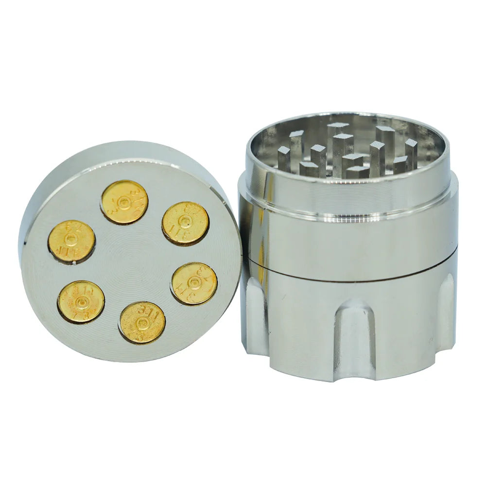 30/40mm Bullet Shaped 3-Layer Metal Herb Grinder with Creative Design Compact & Portable