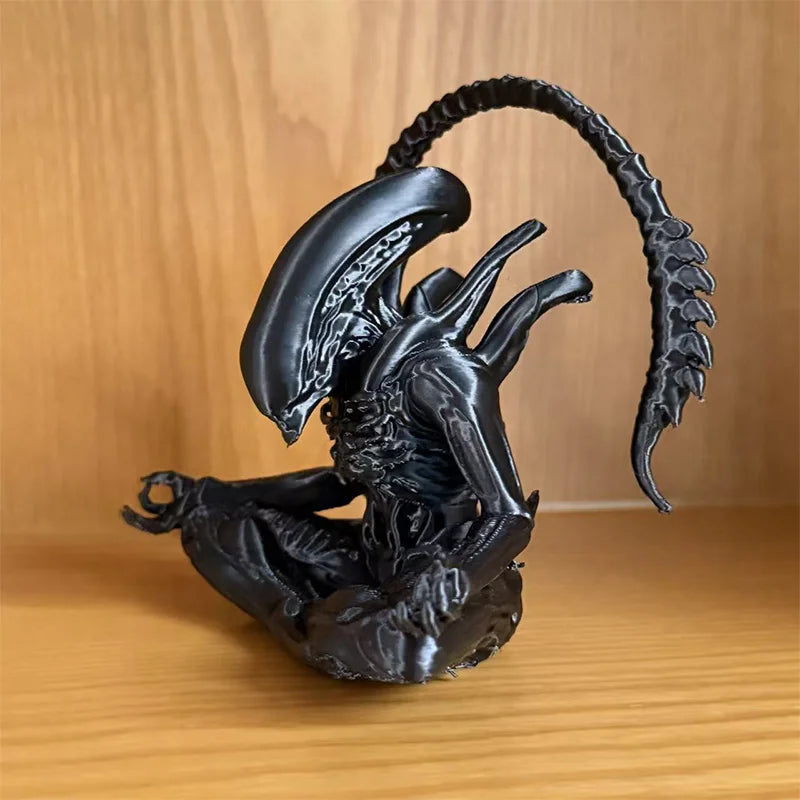 New Alien Ornament In Meditation Suitable For Collection Create Personalized Atmosphere Space Home Decoration Tabletop Ornaments