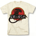 Alien Movie Vintage Graphic T-Shirt Xenomorph Creature Poster Design Black Sci-Fi Tee for Alien Fans Casual Costume Events
