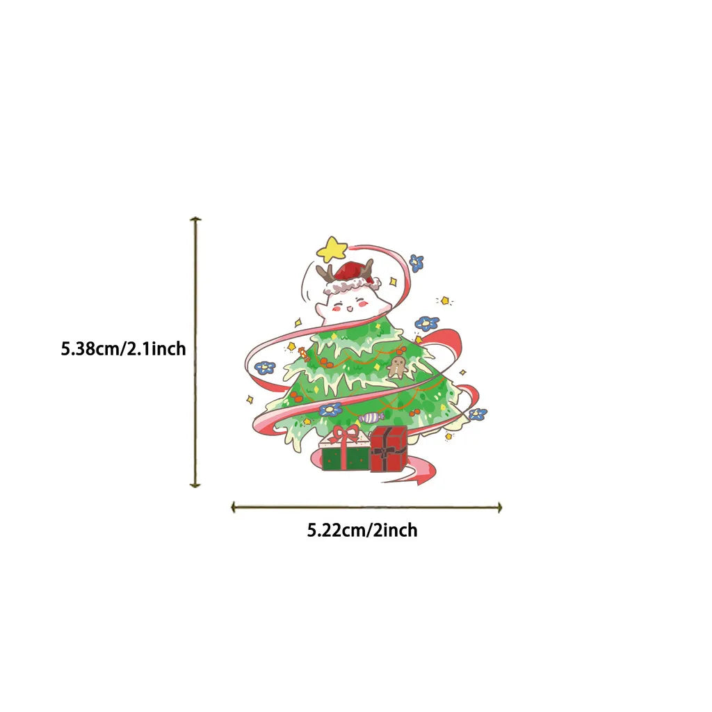 50PCS Cartoon Christmas Ghost Graffiti Stickers - Waterproof DIY Decor for Guitar, Notebook & Luggage RecordingYourLife Store