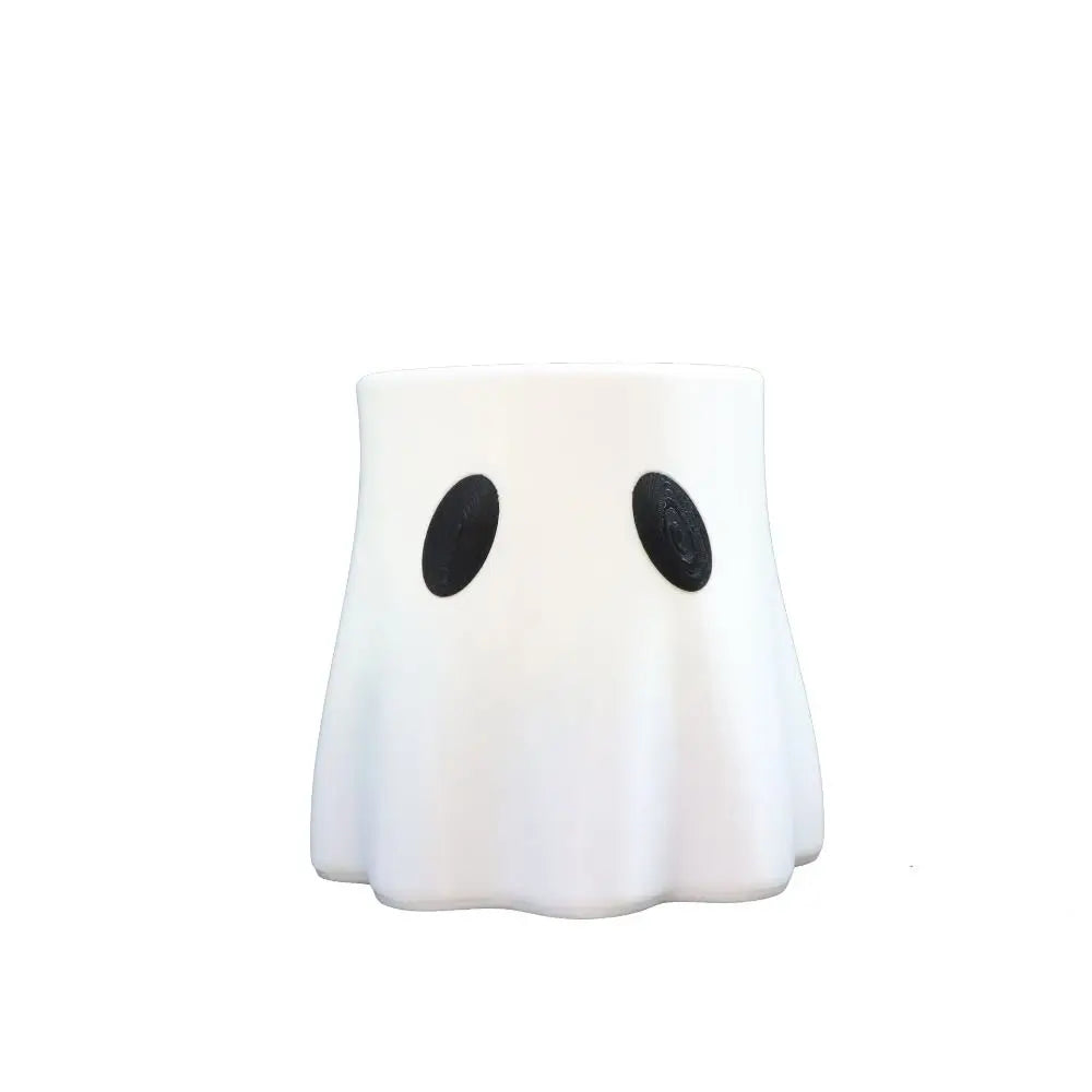 Durable Plastic Ghost Planter Ghost-Themed Haunted Design Halloween Ghost Bucket Versatile Piece Unique Gift Candy Bowl