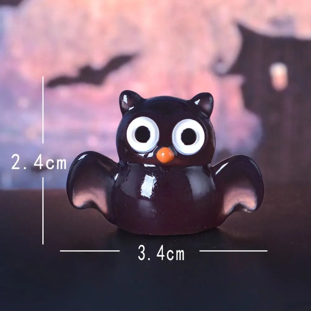 Cartoon Halloween Luminous Ghost Figurines Resin Crafts DIY Noctilucent Ghost Ornaments Mini Festival