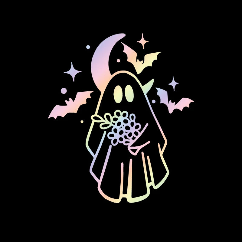 Cute Ghost Bat for Car Sticker External Accessories Decoration Rear Windshield Window Anime Sticker Waterproof Vinyl Decals