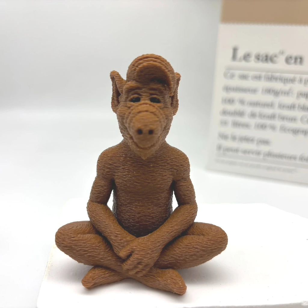 Alf Meditating Alien Statue, Alf Tv Show Comedy Character Figurine, Fan Nostalgia Gift, 3D Printed Statue Figurine, Alien Appearance Presented in Meditating Pose, Car Hanging Ornament Perfect Christmas, Halloween, and Easter