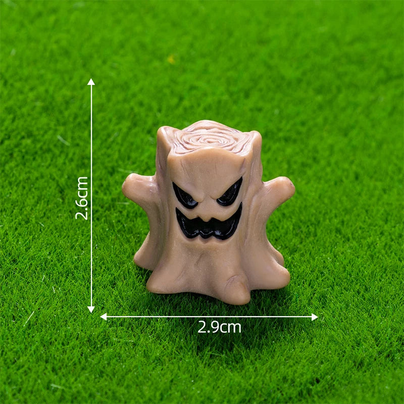 Halloween Pumpkin Ghost Micro Landscape Figurines Cute Small Ornaments Creative DIY Home Decoration Accessories Gifts