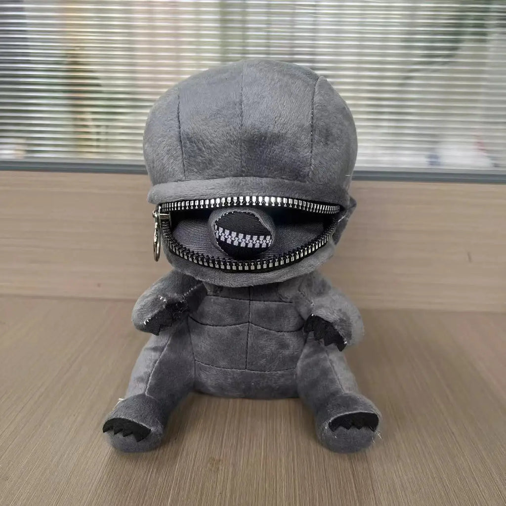 Alien ：Romulus Human Xenomorph Hybrid Shaped Zipper Mouth Animal Plush Doll Pillows Stuffed Toys Cartoon Decor Trendy Toy