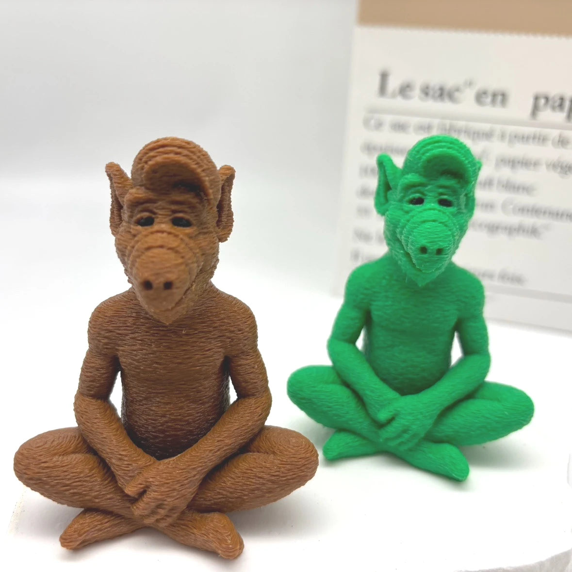 Alf Meditating Alien Statue, Alf Tv Show Comedy Character Figurine, Fan Nostalgia Gift, 3D Printed Statue Figurine, Alien Appearance Presented in Meditating Pose, Car Hanging Ornament Perfect Christmas, Halloween, and Easter