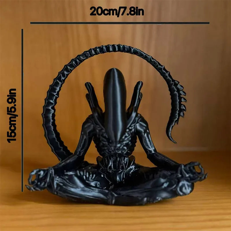 New Alien Ornament In Meditation Suitable For Collection Create Personalized Atmosphere Space Home Decoration Tabletop Ornaments