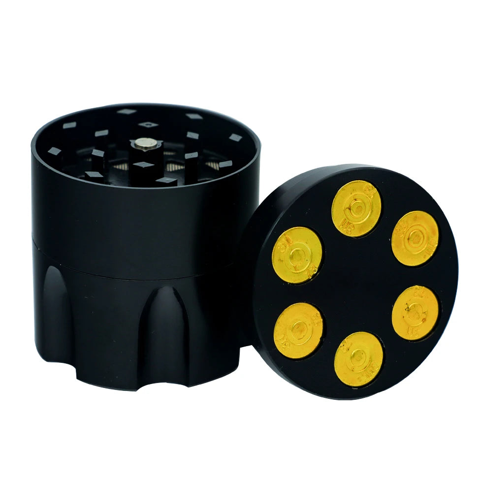 30/40mm Bullet Shaped 3-Layer Metal Herb Grinder with Creative Design Compact & Portable