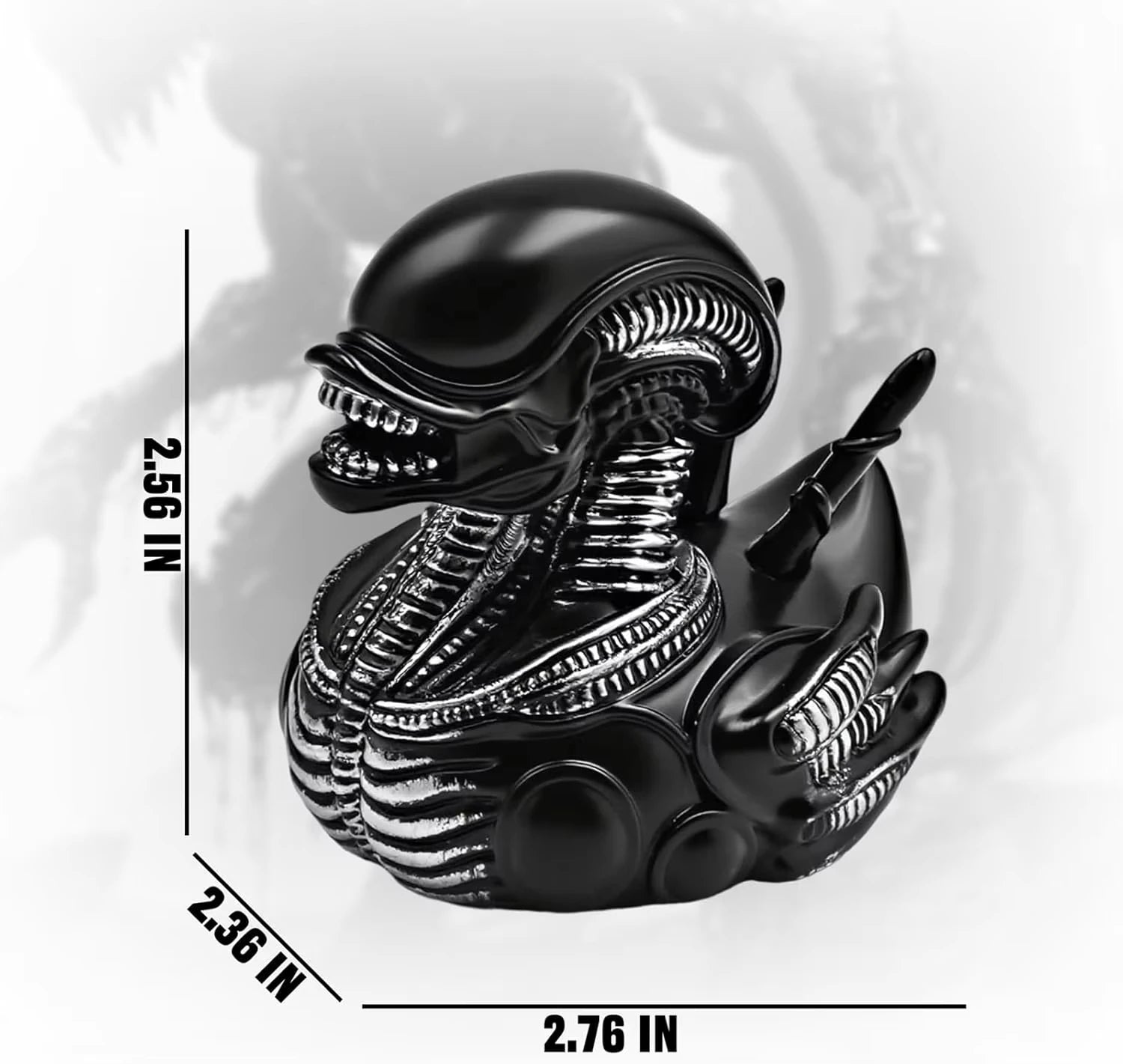 Alien Duck Resin Statue，Evil Alien Duck Ornament ，Resin Car Dashboard & Desk Decor, Funny Gift Idea