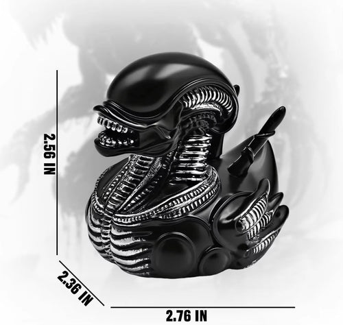 Alien Duck Resin Statue，Evil Alien Duck Ornament ，Resin Car Dashboard & Desk Decor, Funny Gift Idea