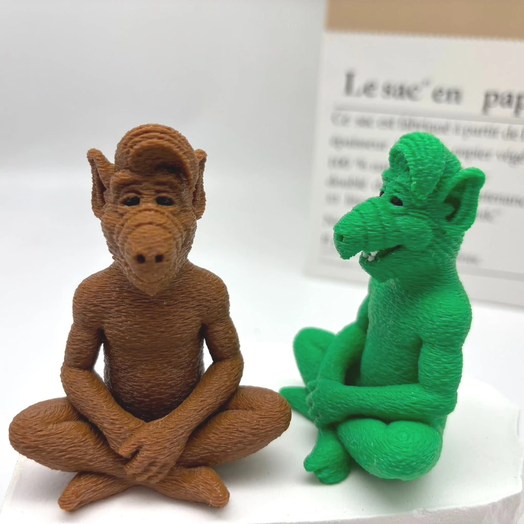 Alf Meditating Alien Statue, Alf Tv Show Comedy Character Figurine, Fan Nostalgia Gift, 3D Printed Statue Figurine, Alien Appearance Presented in Meditating Pose, Car Hanging Ornament Perfect Christmas, Halloween, and Easter